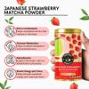 Teacurry Japanese Strawberry Matcha - Brew Sugar Free Instant Matcha Latte - Ceremonial Grade from Uji with Real Strawberry Powder - Helps in Energy, Detox - (50 Grams) view 3