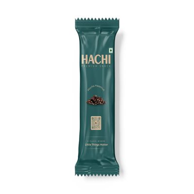 HACHI Mocha Hazelnut Granola | Crunchy Granola with Rolled Oats, Hazelnuts, Coffee & Jaggery | Healthy Snack for Travel, Tiffin & Office | Pack of 4 (35g Each)