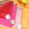 2-in-1 Decorative Thali & Nariyal Coconut Cover - Fancy Puja Plate & Coconut Wrap Potli | Pooja, Wedding, Festival Decor (Pink) view 3