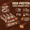 Bakemate Nutri Snap High-Protein Chocolate Enrobed Wafer Bar (Pack of 10)| Hazelnut | 10g Protein, No Added Sugar|High in Protein|Low Sodium|High Fiber|Energy Bars| Crunchy Wafer Bars|100% Vegetarian|450 Gram view 2