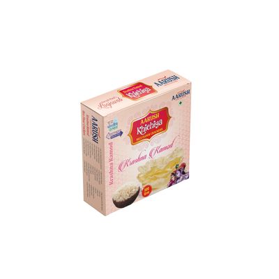 Aarush Khichiya Krashna Kamod Rice Fresh Khichiya | Ready to Fry & Roast papad fryums | Hexagonal Appalam Akki Happala Fryum With Tastemaker | 500GM | Ready To Fry Chawal Ke Papad Fryums papad (Flavor: Krashna Kamod)