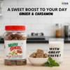 ATGS Ginger and Cardamom Mini Jaggery Cubes 500 gm Organic | After Meal Snack | Mukhwas | No Preservatives Added view 2