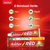 Anchor Herbal Red Toothpaste - 300g Family Pack with Toothbrush | Pack of 2 | 6 Herbal Ingredients | Provides 10 Effective Benefits with Strong Teeth, Fresh Breath & Protected Gums view 4
