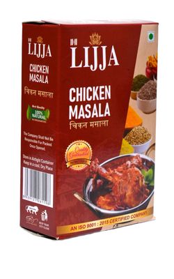 11:11 LIJJA Chicken Masala | Traditional Indian Spice Blend for Chicken Curry, Gravy, Fry, Roast & Tandoori Recipes | Rich & Aromatic Masala | 100 G