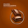 Chocolate Flavoured Condoms Lubricated Premium Latex for Smooth 1500+ Dots Hard Rock Gel Sachet Free (Pack of 3) view 2