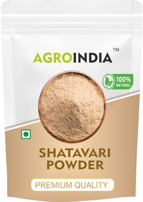 AgroIndia Organic Shatavari Root Powder 100gm- Asparagus Racemosus- Shatavar Root- Satavari Kizhangu Podi (100gm)