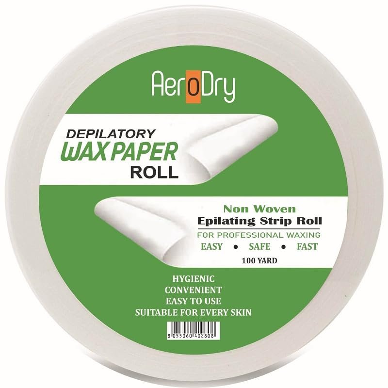 AeroDry Professional Wax Paper Roll, 100 Yard, Non-Woven Epilating Strip roll