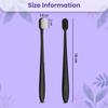 9UP 2Pcs Ultra Soft Toothbrush For Adult | Manual Toothbrush With 20000 Extra Soft Bristles For Sensitive Gums & Teeth, Pregnant Women, Kids & Elders (Black Brush White Flat Bristles) view 4