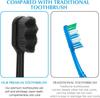 9UP 2Pcs Ultra Soft Toothbrush For Adult | Manual Toothbrush With 20000 Extra Soft Bristles For Sensitive Gums & Teeth, Pregnant Women, Kids & Elders (Black Brush Black ZikZak Bristles) view 2