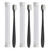9UP 3Pcs Ultra Soft Toothbrush For Adult | Manual Toothbrush With 20000 Extra Soft Bristles For Sensitive Gums & Teeth, Pregnant Women, Kids & Elders (Black Brush White Flat Bristles) view 1