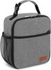 Lunch Bag for Men/Women, Reusable Lunchbox for Adult, Small Insulated Lunch Box, Lunch Tote Bag for Office, Work, Picnic (Gray) view 1