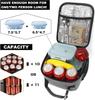 Lunch Bag for Men/Women, Reusable Lunchbox for Adult, Small Insulated Lunch Box, Lunch Tote Bag for Office, Work, Picnic (Gray) view 3
