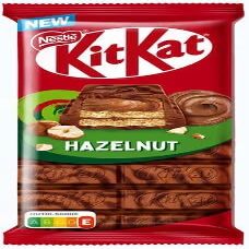 Kit-Kats Hazelnut Chocolate Bar, Milk Chocolate with Wafer Layers, 99g, Imported from UK