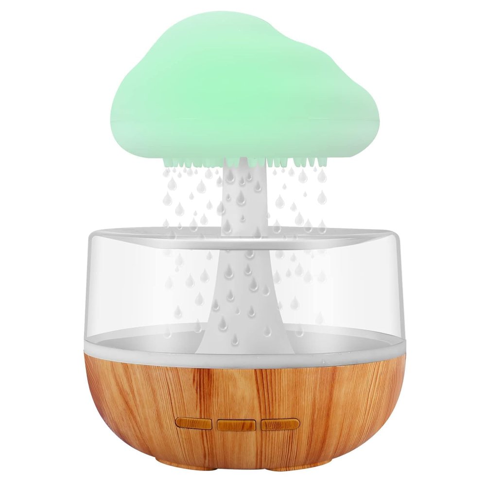 2V BROTHERS Humidifier for Home, Flame Diffuser/Atmosphere Light Humidifier -Portable Noiseless Aroma Aromatherapy Machine, Essential Oil Diffuser for Home Office (Deer Flame) (Cloud RAIN)