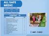 ALL SAFE MEDIC First Aid Kit Storage Box- will all the emergency items Set with Medicine (Transparent Plastic Case), Rectangular, Standard view 3