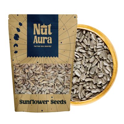 Nut Aura 800 gms Sunflower Seeds | Promotes skin & heart health | Raw unroasted surajmukhi beej | Rich in Vitamin E & healthy fats | Ideal for salads, baking, snacking