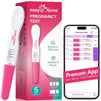 Easy@Home Pregnancy Test Kit: 5 X Early Detection Pregnancy Midstream Tests with Fast and Accurate Results for Women