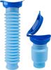 Soaex Portable Mini Outdoor Camping Travel Shrinkable Personal Mobile Toilet Bottle,Unisex Adjustable Emergency Urinal Portable Toilet for car 750ml (Blue) view 1