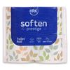 HRK SOFTEN PrestigeToilet Paper/Tissues Rolls, 2 Ply, Pack of 4 Rolls, (2400 Pulls) Ultra-Soft, Highly Absorbent Tissue | Compatible with All Dispensers | Ideal for Home, Office & Restaurant Use view 1