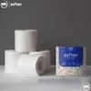 HRK SOFTEN PrestigeToilet Paper/Tissues Rolls, 2 Ply, Pack of 4 Rolls, (2400 Pulls) Ultra-Soft, Highly Absorbent Tissue | Compatible with All Dispensers | Ideal for Home, Office & Restaurant Use view 2