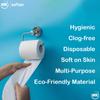 HRK SOFTEN PrestigeToilet Paper/Tissues Rolls, 2 Ply, Pack of 4 Rolls, (2400 Pulls) Ultra-Soft, Highly Absorbent Tissue | Compatible with All Dispensers | Ideal for Home, Office & Restaurant Use view 3