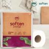 HRK SOFTEN Prestige Kitchen Towel Rolls 2 Ply, Pack of 2 Rolls, 20X20 CM, 200 Sheets, Tissue/Towel Paper Roll soft and highly absorbent |Food Safe & Chemical Free Tissue Papers view 2