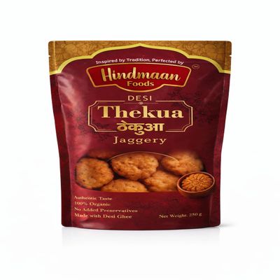 Hindmaanfoods Desi Ghee Thekua |Desi Cookies|Sugar Thekua Tasty Thekua|Traditional Bihari Thekua| Indian Sweet Thekua |Milk,Ghee |250gm (Pack of 1) | Whole Wheat+Jaggery