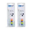 STIM Interdental Original Brush  Refillable Metal Handle + 7 ColorCoded ISO Heads (Sizes 07) | Deep Clean Between Implants, Crowns & Teeth (Pack of 2) view 1