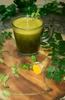 Fresh Green Detox Juice, Healthy Beverage with dhaniya,pudina, curry leaf and Turmeric 450ml view 1