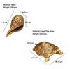 PITAL NAGRI ECRAFT Tortoise with SHANKH feng Shui Vastu urtle Figurine Sculpture, Brass Tortoise, Statue Brass Tortoise Shank Pooja Living Room Decorationfor Home Office 1.3 KG (Cobmo Set of -2) view 3