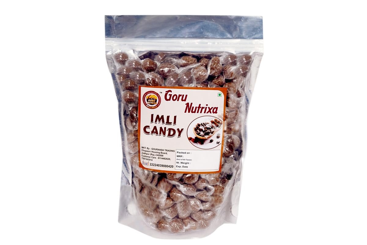 GORU NUTRIXA Imli Candy 200GM | Tamarind Tofees | Khatti Methi Chulbuli Digestive Candys | Twisted Emly Sweet & Sour Tofee