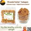 Ikkiyam Combo of Sun-Dried Mor Milagai Vathal, Manathakkali (Black Nightshade) Vathal & Pirandai Vathal | Curd Chilli, Solanum Nigrum & Hadjod Crisps | 300g | Homemade South Indian Traditional Snacks view 4