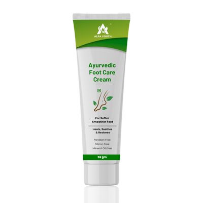 Alfa Youth Ayurvedic Foot Care Cream 50 gm Foot Crack heels Care (Pack of 1)