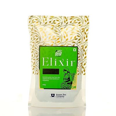 ATC Elixir Whole Leaf Green Tea 100g | Exclusive Green Tea From High Elevation Darjeeling Gardens | Loose Leaves | Detox And Refresh | Natural Antioxidant Infusion