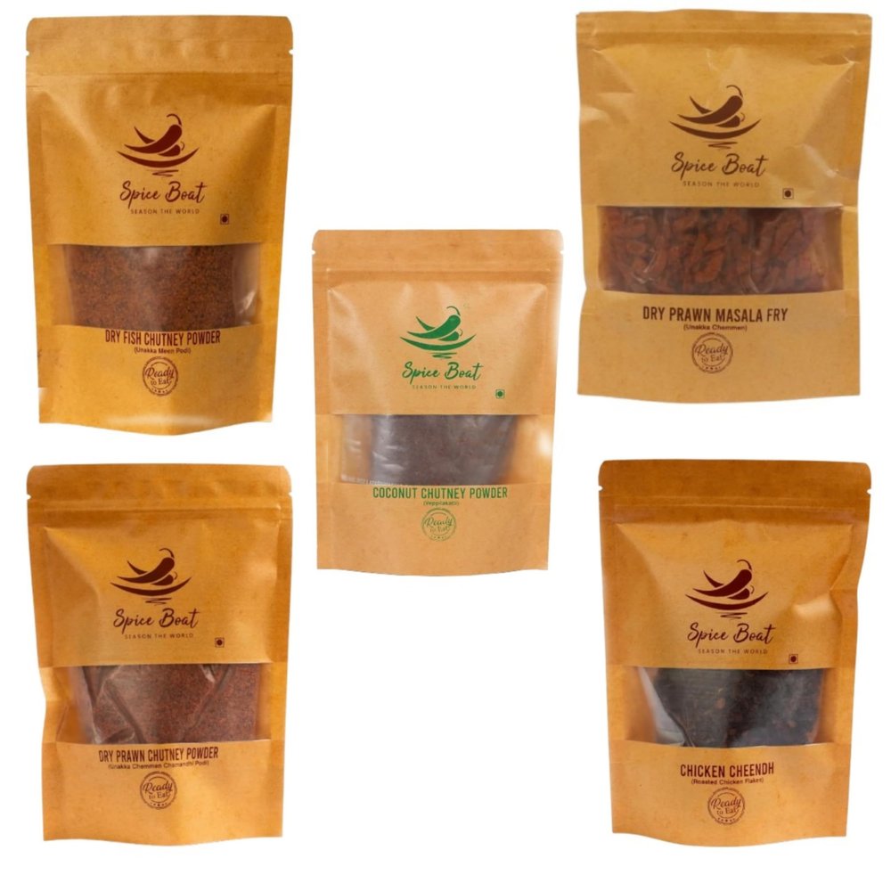 Spice Boat Chutney Powder and Masala Fry Combo Pack (100 gm Each) Pack Of 5
