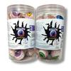 ASFOODS 3D Bursting Fruit Punch Eye Ball Candy Jelly Gummi Ball Spooky | Center Filled Gummy Candy | Halloween Special Tasty Jelly Balls 30 Pcs, 330 Gram Jar, Fruit (Pack of 1 Box) view 1