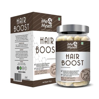 iMeMyself Hair Boost Capsules  60 Veg Capsules | Herbal, Vitamin, and Amino Acid Blend for Daily Hair Routine