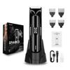ENCHEN Spark 3 Trimmer for Men Beard,Groin & Body Grooming Kit with Different Guide Combs,Professional Hair Clippers,Wet & Dry Use,Fast Charging,120 Mins Runtime,Black view 1