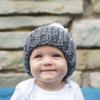 ELBME Winter Stylish Warm Novelty Mom+Baby Knitted Pom Bobble Hat Cap Pink view 3