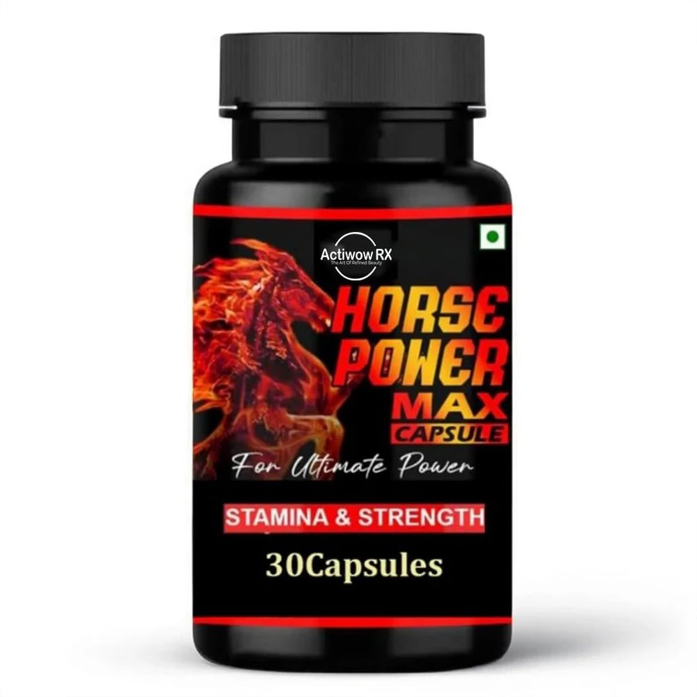 ActiwowRx Horse Power Gold Capsule for Men| Ayurvedic Medicine - For Stamina, Muscle Growth, Immunity & Overall Wellbeing| Horse Power Capsule