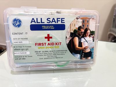 All Safe Travels First Aid Kit - 17 Items - for Car, Home, Outdoors, Sports, Camping, Hiking, Defence or Office | All Emergency items are available