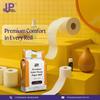 IP Paper Toilet Tissue Roll  2 Ply, 100 Pulls/Roll, 17 GSM, 10x20 cm Size, Soft & Absorbent Bathroom Tissue  Pack of 8 | Toilet Paper for Home & Office Use view 3