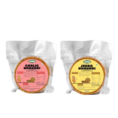 Garlic & Jaggery Bhakhri | Ready to Eat | Best Choice for Snack Time, Parties & Events | Whole Wheat Healthy Traditional Gujarati Snacks Bhakri | Ready To Eat Crisps