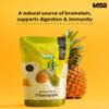 Fresa Frootz Freeze Dried Pineapple|Sweet & Tangy Real Fruit Snack|No Sugar Added|Healthy Crunch|High in Vitamin C|32g (Pack of 2) view 3