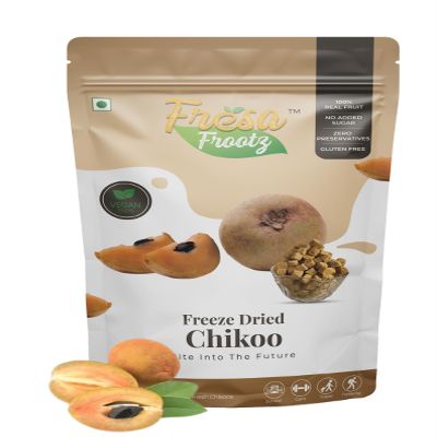 Fresa Frootz Freeze Dried Chickoo Crisps | Real Fruit Snack | Sweet & Nutritious | No Added Sugar | Ideal for Kids & Adults | 32g (Pack of 1)
