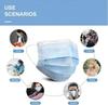 Care Surgical 3Ply Non-Woven Fabric Disposable Surgical Dust Mask With Nose Clip Maximum Protection (Blue, Pack of 50) for Unisex view 2
