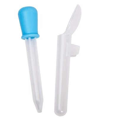 DTR Creation Baby Medicine Set Graduated Dropper & Spoon, BPA-Free Soft Silicone (Blue) Safe & Accurate Dosage for Infants & Toddlers