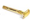 Classic Double Edge Safety Razor, Gold-Plated, Butterfly Opening Mechanism view 2