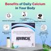 ADVINCAL All-in-One Calcium Tablets with Omega-3 Fatty Acids, Vitamin K2-7, Magnesium & Zinc | High-Absorption Calcium Citrate Maleate for Strong Bones, Joints & Muscles | (100 tablets) view 3