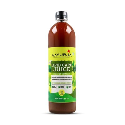 AAYURJA Lipid Care Juice 750 ml | With Aloe Vera & Digestive Herbs | Ayurvedic Formula for Cholesterol Balance, Heart & Liver Health | Herbal Lipid Control Tonic